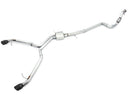 AWE Tuning Audi B9 A5 Track Edition Exhaust Dual Outlet - Diamond Black Tips (Includes DP)-1