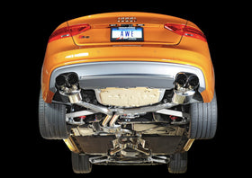 AWE Tuning Audi B8.5 S5 3.0T Touring Edition Exhaust System - Diamond Black Tips (90mm) - 0