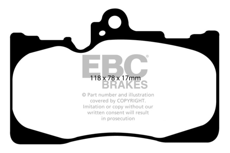 EBC 07-08 Lexus GS350 3.5 RWD Greenstuff Front Brake Pads - 0