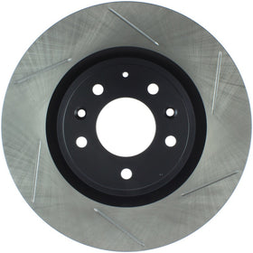 StopTech Power Slot 2003+ Mazda RX8 Slotted Left Front Rotor - SPORT SUSPENSION ONLY - 0