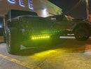 ORACLE Lighting 2019+ Jeep Wrangler JL / Gladiator JT Skid Plate w/ Integrated LED Emitters - Yellow-3