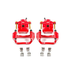 Power Stop 08-15 Toyota Sequoia Rear Red Calipers w/Brackets - Pair