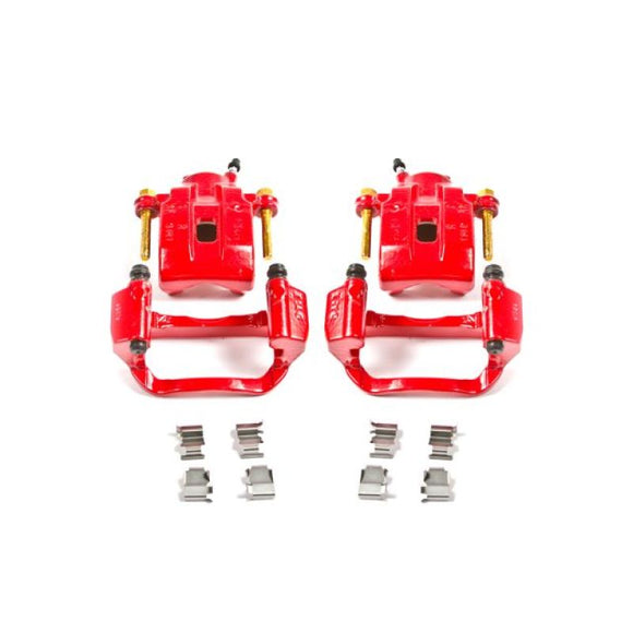 Power Stop 08-15 Toyota Sequoia Rear Red Calipers w/Brackets - Pair