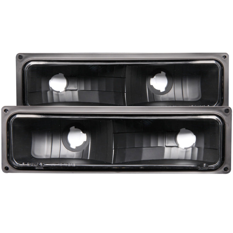 ANZO 1988-1998 Chevrolet C1500 Euro Parking Lights Black - 0