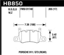 Hawk 14-17 Porsche 911 GT3 DTC-60 Race Rear Brake Pads-3