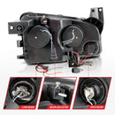 ANZO 2006-2010 Dodge Charger Projector Headlights w/ Halo Chrome (CCFL)-5
