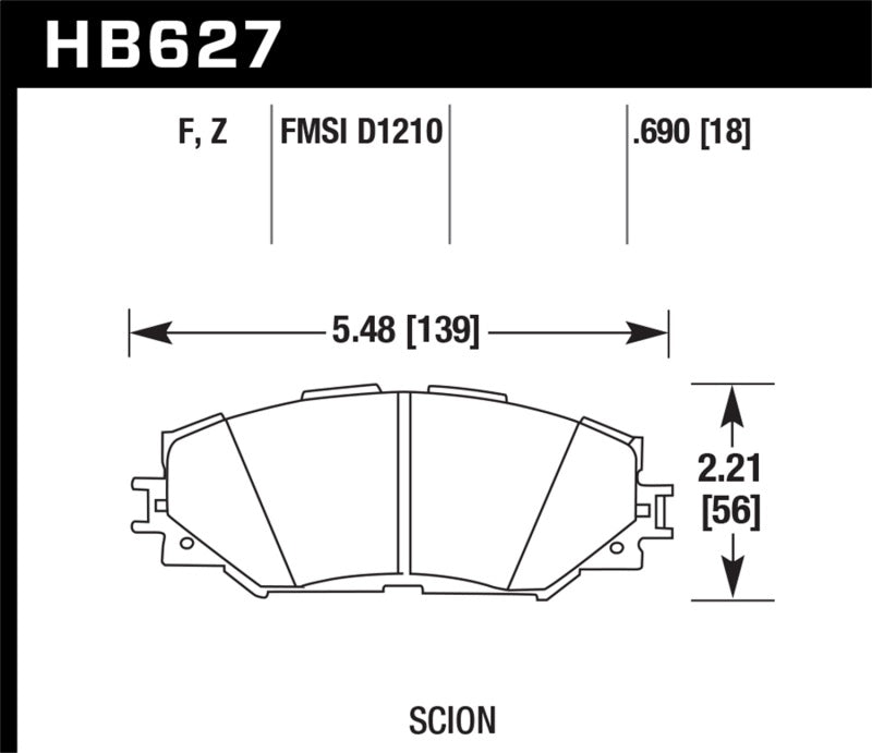 Hawk Performance Ceramic Street Brake Pads - 0