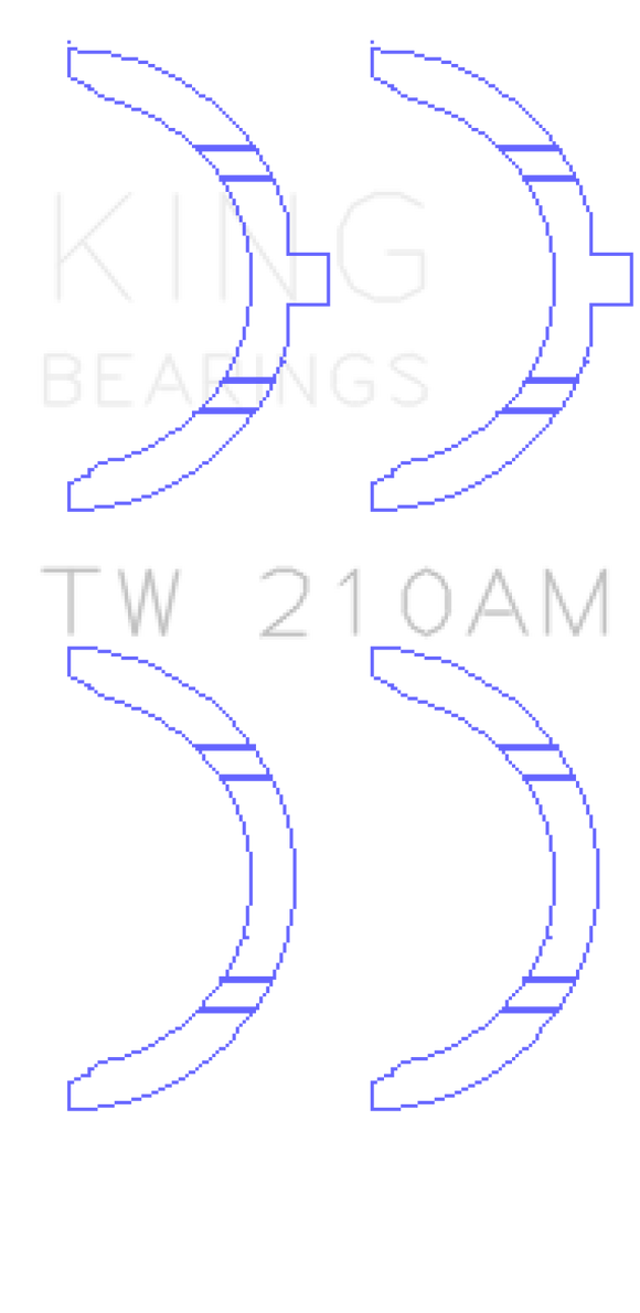 King Engine Bearings Toyota 5R/2M/4M/5ME/5MGE/7MGE/7MGTE Thrust Washer Set