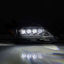 AlphaRex 2011+ Toyota Sienna NOVA LED Proj Headlights Plank Style Black w/Activ Light/Seq Signal/DRL-3