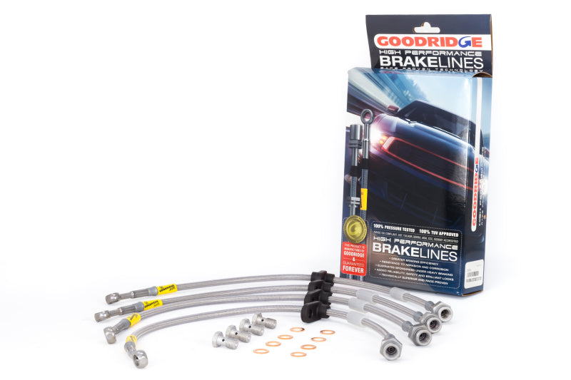 Goodridge 98-00 Honda Accord w/ Rear Disc Brake Lines - 0