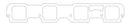 Cometic 05+ Dodge 6.1L Hemi .060in Fiber Intake Gasket-1