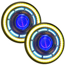 Oracle Oculus 7in ColorSHIFT Bi-LED Projector Headlights for Jeep Wrangler JK-12