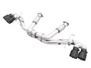 AWE Tuning 2020 Chevrolet Corvette (C8) Track Edition Exhaust - Quad Diamond Black Tips-1