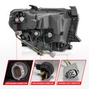 ANZO 14-21 Toyota Tundra (OE Halogen w/LED DRL) LED Crystal Headlights w/ Switchback &amp; DRL - Blk-4