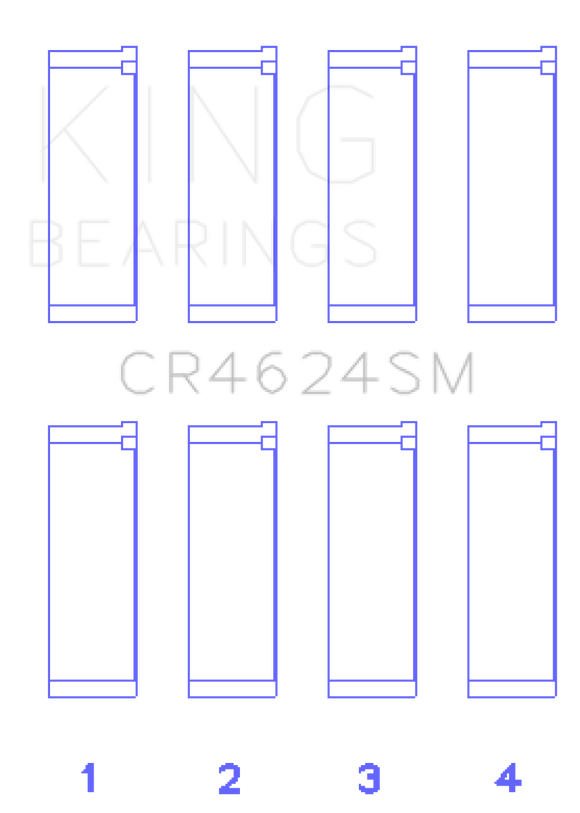 King Engine Bearings Hyundai G4KE/G4KC Rod Bearings (Set of 4)
