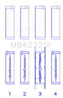 King Engine Bearings Holden Alloytec 175/190 Crankshaft Main Bearing Set-1