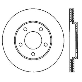 StopTech Power Slot 05-10 Mustang V6/4.0L / GT V8-4.6L Rear Right Slotted Rotor