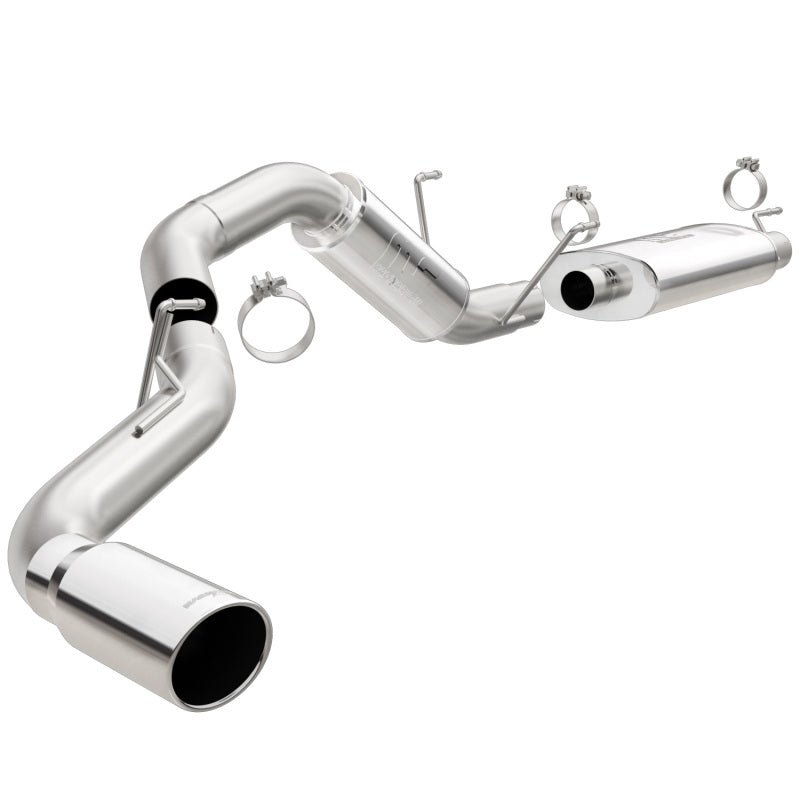 MagnaFlow Cat-Back, SS, 4in, Single Pass Side Rear Exit 5in Tip 14-15 Ram 2500 6.4L V8 CC LB/MC SB - 0