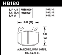 Load image into Gallery viewer, Hawk 1984-1986 Alfa Romeo GTV-6 2.5 HPS 5.0 Front Brake Pads