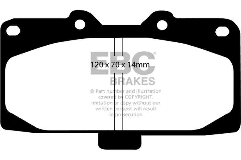 EBC 89-95 Nissan Skyline (R32) 2.6 Twin Turbo GT-R Bluestuff Front Brake Pads - 0