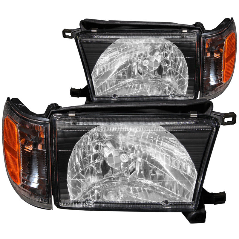 ANZO 1999-2002 Toyota 4Runner Crystal Headlights Black - 0