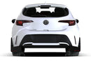 Rally Armor 18-26 Toyota Corolla Hatchback Black UR Mud Flap White Logo-2