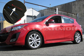 Rally Armor 10-13 Mazda3/Speed3 (Hatch/Sedan) Black UR Mud Flap w/Red Logo - 0