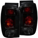 ANZO 1998-2001 Ford Explorer Taillights Dark Smoke-3
