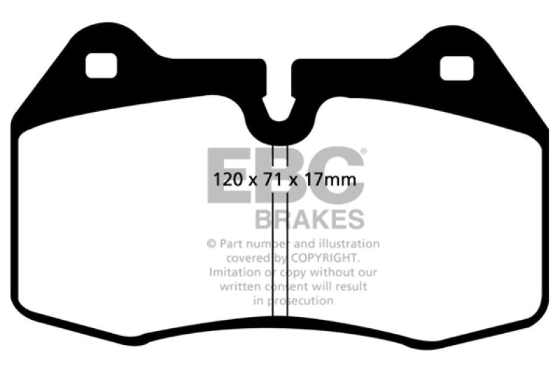 EBC 94-99 BMW M5 3.8 (E34) Redstuff Front Brake Pads - 0