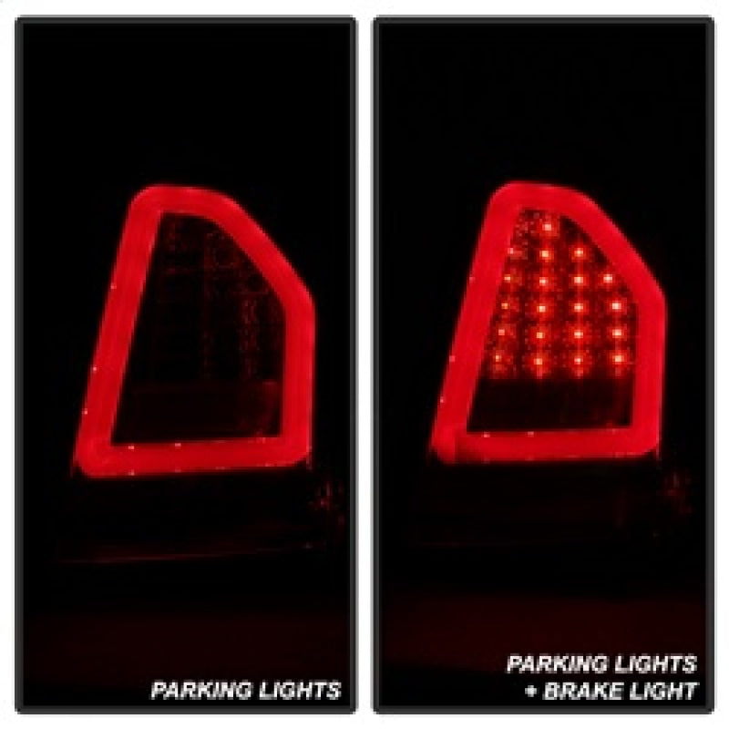 Spyder Chrysler 300C 08-10 V2 Light Bar LED Tail Lights - Red Clear ALT-YD-C308V2-LED-RC - 0