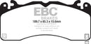 EBC 2015+ Ford Mustang (6Th Gen) 2.3L Turbo (GT Package) Bluestuff Front Brake Pads-1