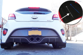 Rally Armor 12-18 Hyundai Veloster Black UR Mud Flap w/ Silver Logo - 0