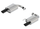 Borla Atak S Rear Section 15-17 Ford Mustang GT 5.0L V8 MT/AT 2.5in pipe 4in tip (Black Chrome)-2