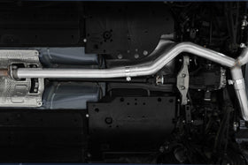 MBRP 2022+ Subaru WRX 3in Cat-Back Dual Split Rear Quad Carbon Fiber Tips Street Profile Exhaust - 0