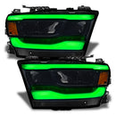 Oracle 19-21 Dodge RAM 1500 RGB+W Headlight DRL Upgrade Kit- Reflector LED Headlights - ColorSHIFT+W-8