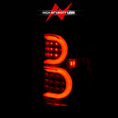 ANZO 2002-2009 Chevrolet Trailblazer LED Tail Lights w/ Light Bar Black Housing Smoke Lens-3