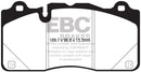 EBC 16-18 Cadillac CTS-V Redstuff Ceramic Low Dust Front Brake Pads-1