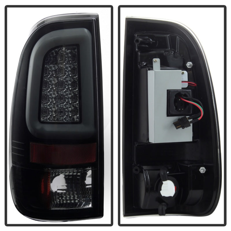 Spyder 97-03 Ford F150 Stylsd. F250 V3 Lght Bar LED Tail Lights - Blk Smk ALT-YD-FF15097V3-LBLED-BSM - 0