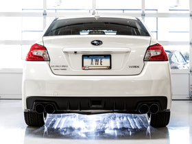 AWE Tuning 2015+ Subaru WRX VA Sedan Touring Edition Exhaust - Diamond Black Tips (102mm) - 0
