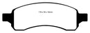 EBC 07+ Buick Enclave 3.6 Yellowstuff Front Brake Pads-2