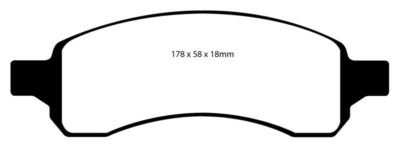 EBC 07+ Buick Enclave 3.6 Yellowstuff Front Brake Pads - 0