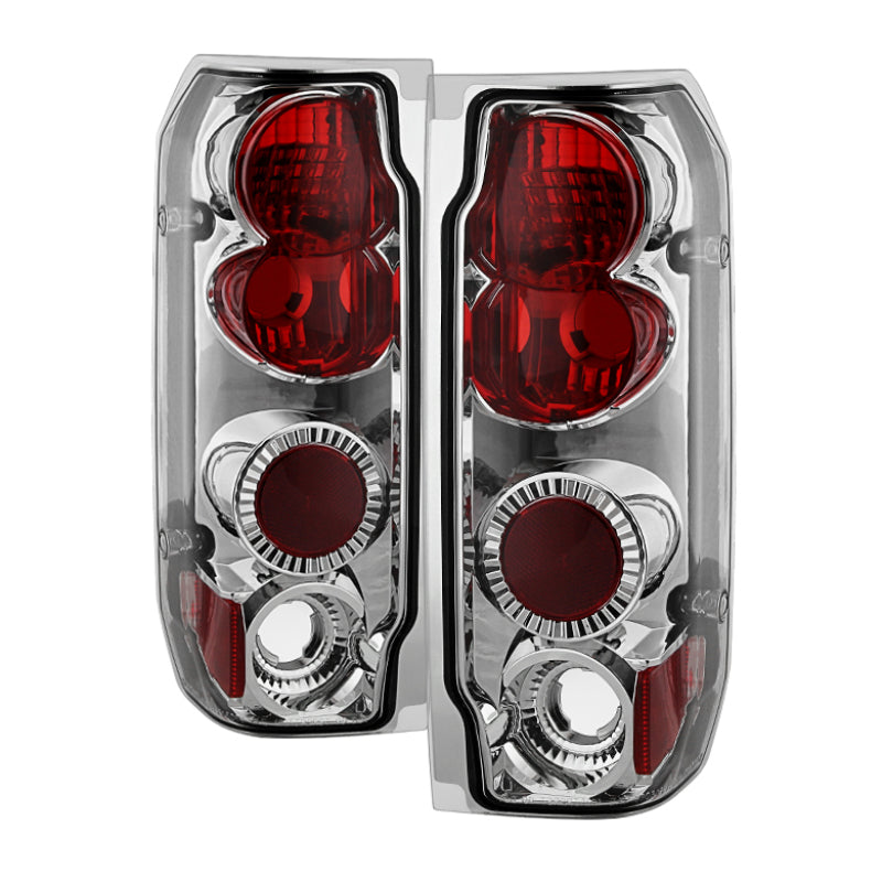 Spyder Ford F150 87-96/Ford Bronco 88-96 Euro Style Tail Lights Chrome ALT-YD-FF15089-C - 0