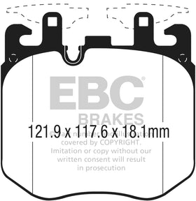 EBC 2019+ BMW X7 Bluestuff Front Brake Pads - 0