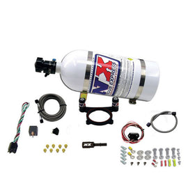 Nitrous Express 11-15 Ford Mustang GT 5.0L Coyote 4 Valve Nitrous Plate Kit (50-200HP) w/10lb Bottle - 0