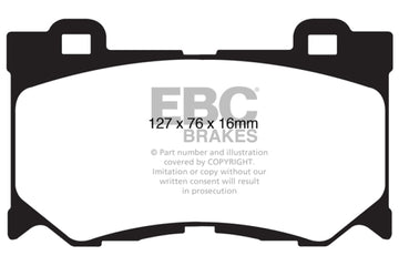 EBC 08-15 Infiniti G37 3.7 Bluestuff Front Brake Pads - 0
