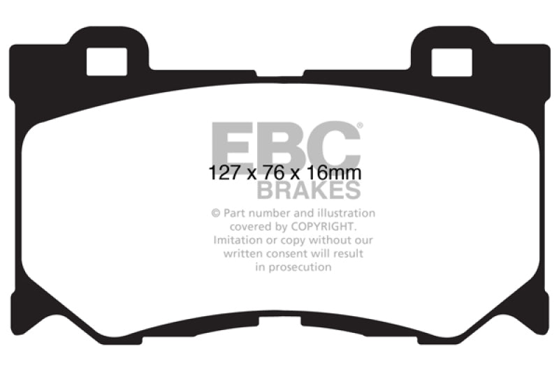 EBC 08-13 Infiniti FX50 5.0 Redstuff Front Brake Pads - 0