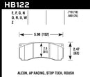 Hawk Stoptech ST-60 Caliper DTC-60 Race Brake Pads-1