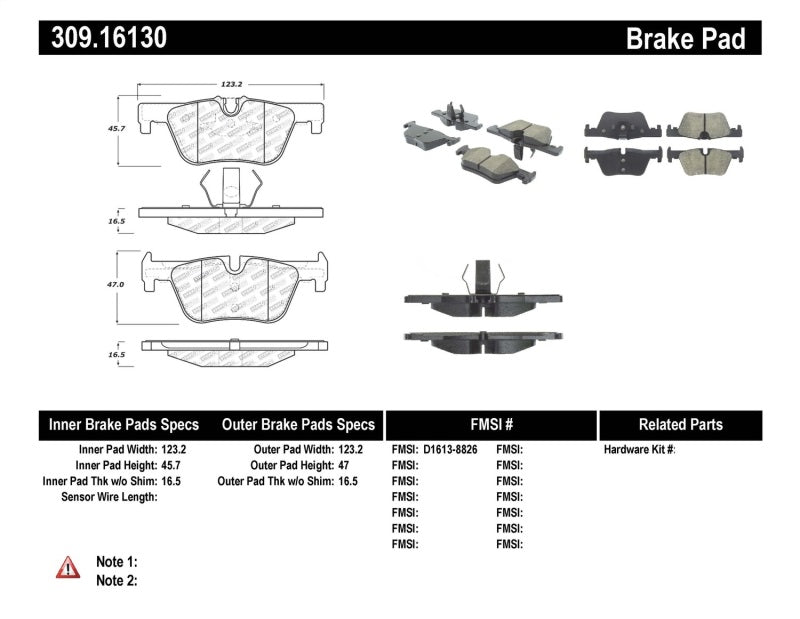 StopTech Performance Brake Pads - 0