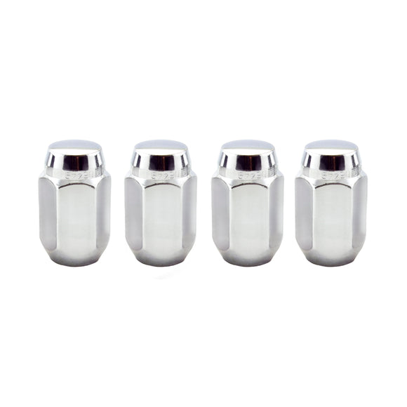 McGard Hex Lug Nut (Cone Seat) M12X1.5 / 13/16 Hex / 1.5in. Length (4-Pack) - Chrome
