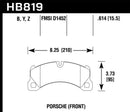 Hawk 11-13 Porsche Cayenne HPS 5.0 Front Brake Pads-2